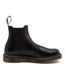 2976 CHELSEA YLW STTCH MENS DM BLACK SMOOTH LEATHER