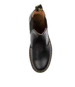 2976 CHELSEA YLW STTCH MENS DM BLACK SMOOTH LEATHER