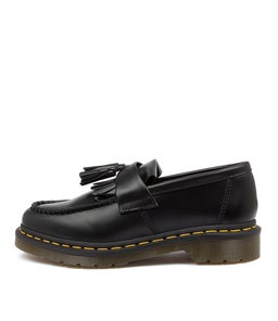 ADRIAN TASSEL LOAFER DM BLACK SMOOTH LEATHER