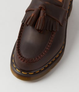 ADRIAN TASSEL LOAFER DM DARK BROWN CRAZYHORSE LEATHER