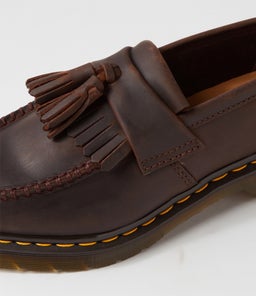 ADRIAN TASSEL LOAFER DM DARK BROWN CRAZYHORSE LEATHER