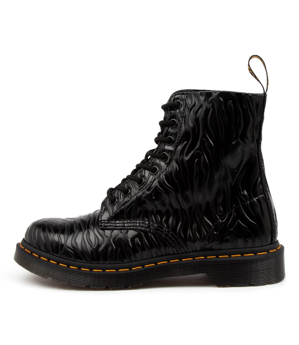 Buy Dr Marten 1460 Pascal Embossed Dm Black Zebra Ankle Boots online with free shipping