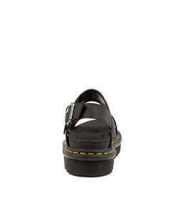 VOSS II SANDAL DM BLACK LEATHER