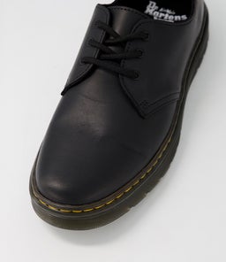 THURSTON 3 EYE SHOE DM BLACK LUSSO LEATHER