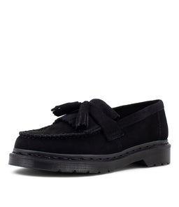 ADRIAN MONO TASSEL LOAFER DM BLACK SUEDE