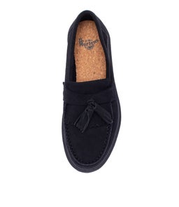 ADRIAN MONO TASSEL LOAFER DM BLACK SUEDE