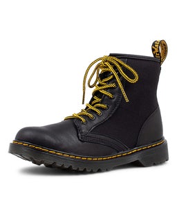 1460 PANEL JNR DM BLACK STELLAR LEATHER