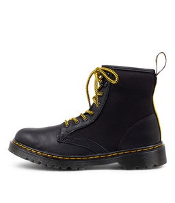 1460 PANEL JNR DM BLACK STELLAR LEATHER
