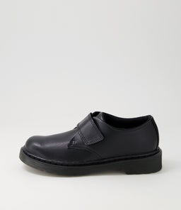 KAMRON SHOE JNR DM BLACK LEATHER