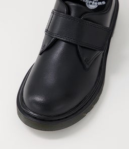 KAMRON SHOE JNR DM BLACK LEATHER