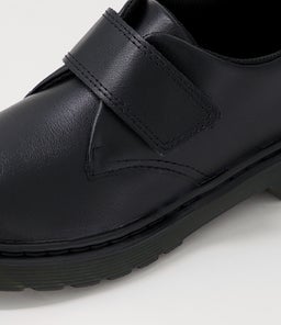 KAMRON SHOE JNR DM BLACK LEATHER