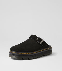 ZEBZAG MULE DM BLACK SUEDE