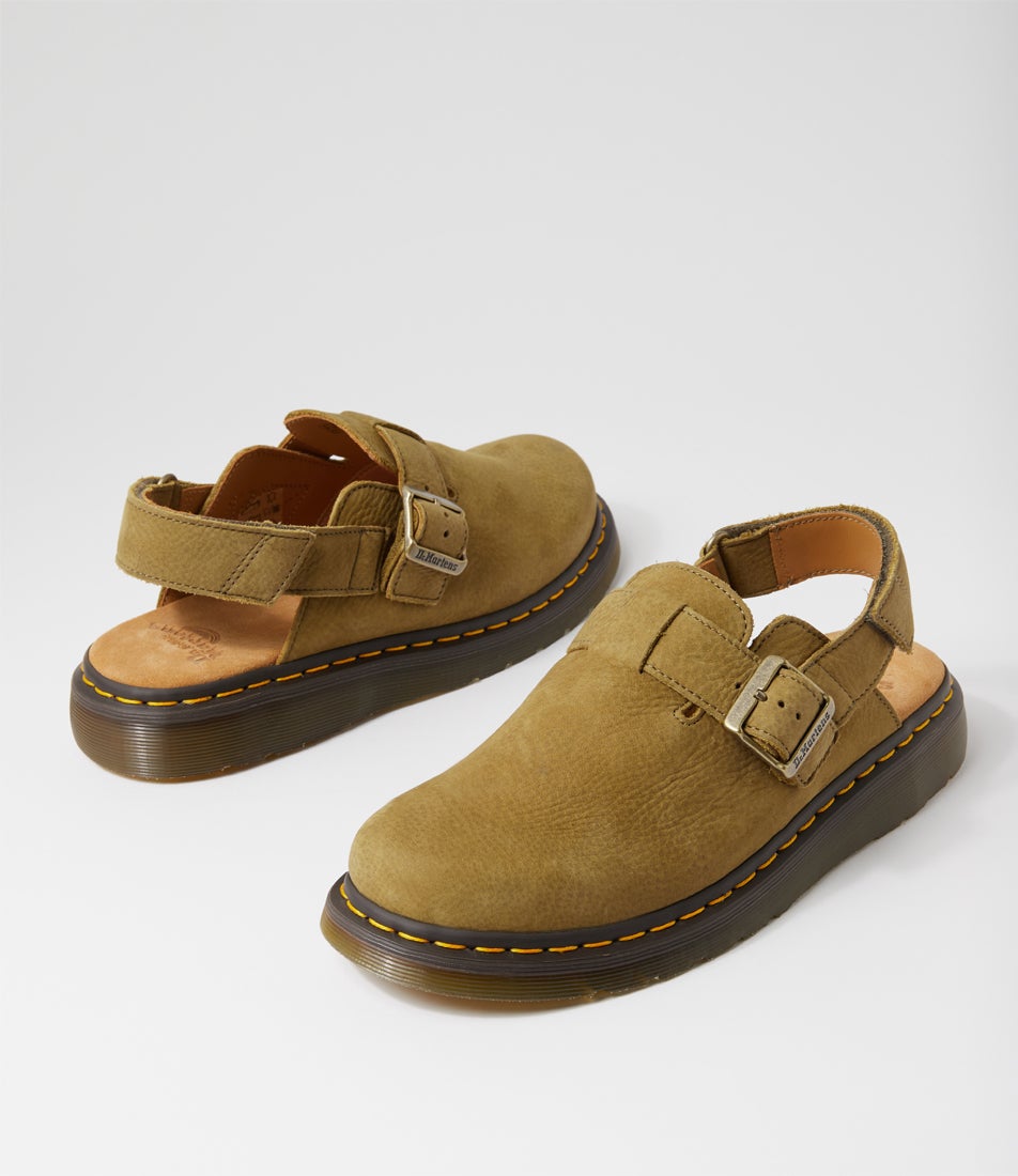 Jorge 2 Mens Muted Olive Nubuck Mules