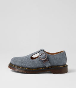 T BAR SHOE DM WASHED DENIM SUEDE