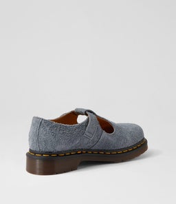 T BAR SHOE DM WASHED DENIM SUEDE