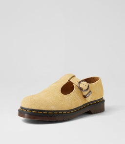 T BAR SHOE DM HAZY YELLOW SUEDE