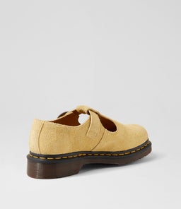 T BAR SHOE DM HAZY YELLOW SUEDE