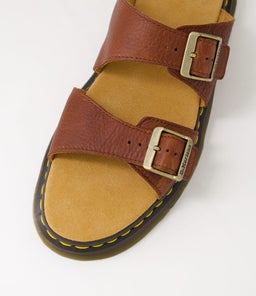 JOSEF SLIDE DM CASHEW LEATHER