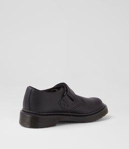1461 KAMRON II DM MONO BLACK LEATHER