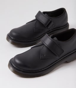 1461 KAMRON II DM MONO BLACK LEATHER