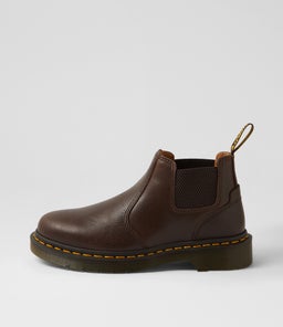 2976 CROP CHELSEA BOOT DM KELP BROWN ROGUE LEATHER