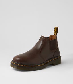 2976 CROP CHELSEA BOOT DM KELP BROWN ROGUE LEATHER