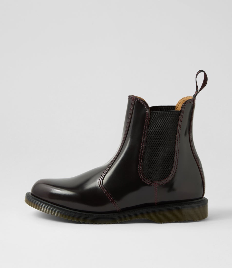 Flora Cherry Red Arcadia Leather Chelsea Boots Flora Cherry Red Arcadia Leather Chelsea Boots