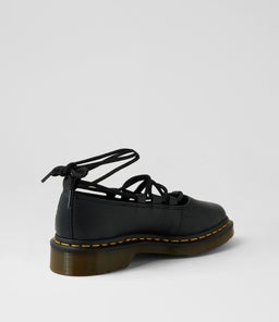 ELPHIE II LACE UP SHOE DM BLACK VIRGINIA LEATHER