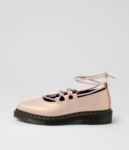 ELPHIE II LACE UP SHOE DM POWDER PINK GOLD SHIFT LEATHER