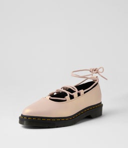 ELPHIE II LACE UP SHOE DM POWDER PINK GOLD SHIFT LEATHER