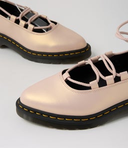ELPHIE II LACE UP SHOE DM POWDER PINK GOLD SHIFT LEATHER