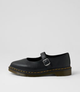 ELPHIE MJ MARY JANE SHOE DM BLACK VIRGINIA LEATHER