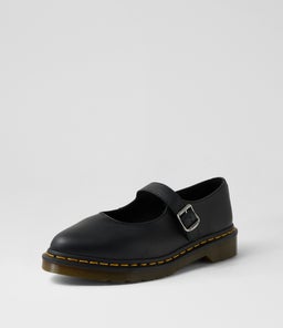 ELPHIE MJ MARY JANE SHOE DM BLACK VIRGINIA LEATHER
