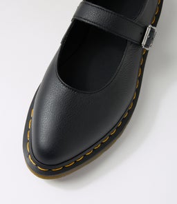 ELPHIE MJ MARY JANE SHOE DM BLACK VIRGINIA LEATHER