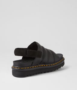 KOLE SANDAL DM BLACK ATHENA SMOOTH