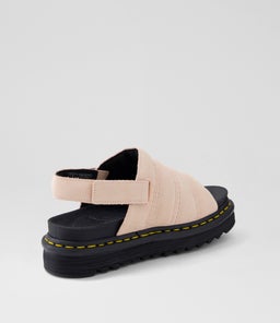 KOLE SANDAL DM POWDER PINK TUMBLED NUBUCK SUEDE