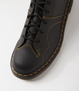 CHURCH MONKEY BOOT DM BLACK GREASY NUBUCK