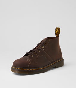 CHURCH MONKEY BOOT DM DK BROWN CRAZY HORSE NUBUCK