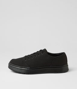 BROOKLINE CANVAS 6 TIE SHOE DM BLACK CANVAS