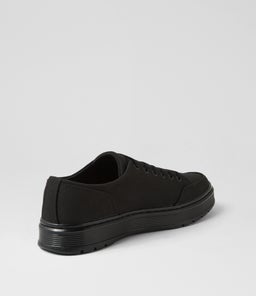 BROOKLINE CANVAS 6 TIE SHOE DM BLACK CANVAS