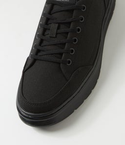 BROOKLINE CANVAS 6 TIE SHOE DM BLACK CANVAS
