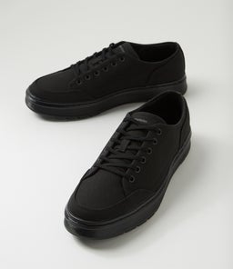 BROOKLINE CANVAS 6 TIE SHOE DM BLACK CANVAS