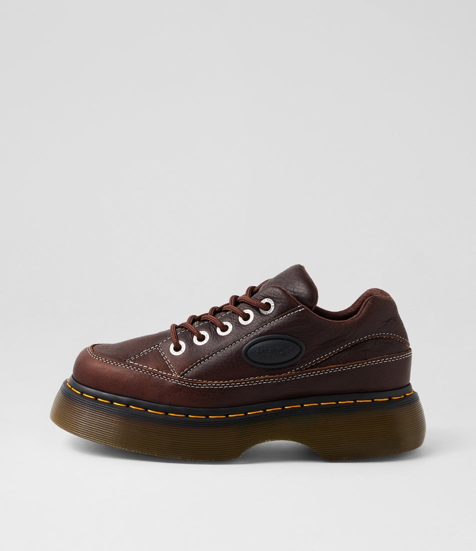 Buzz Grizzly Nappa Leather Lace Up Flats Buzz Grizzly Nappa Leather Lace Up Flats