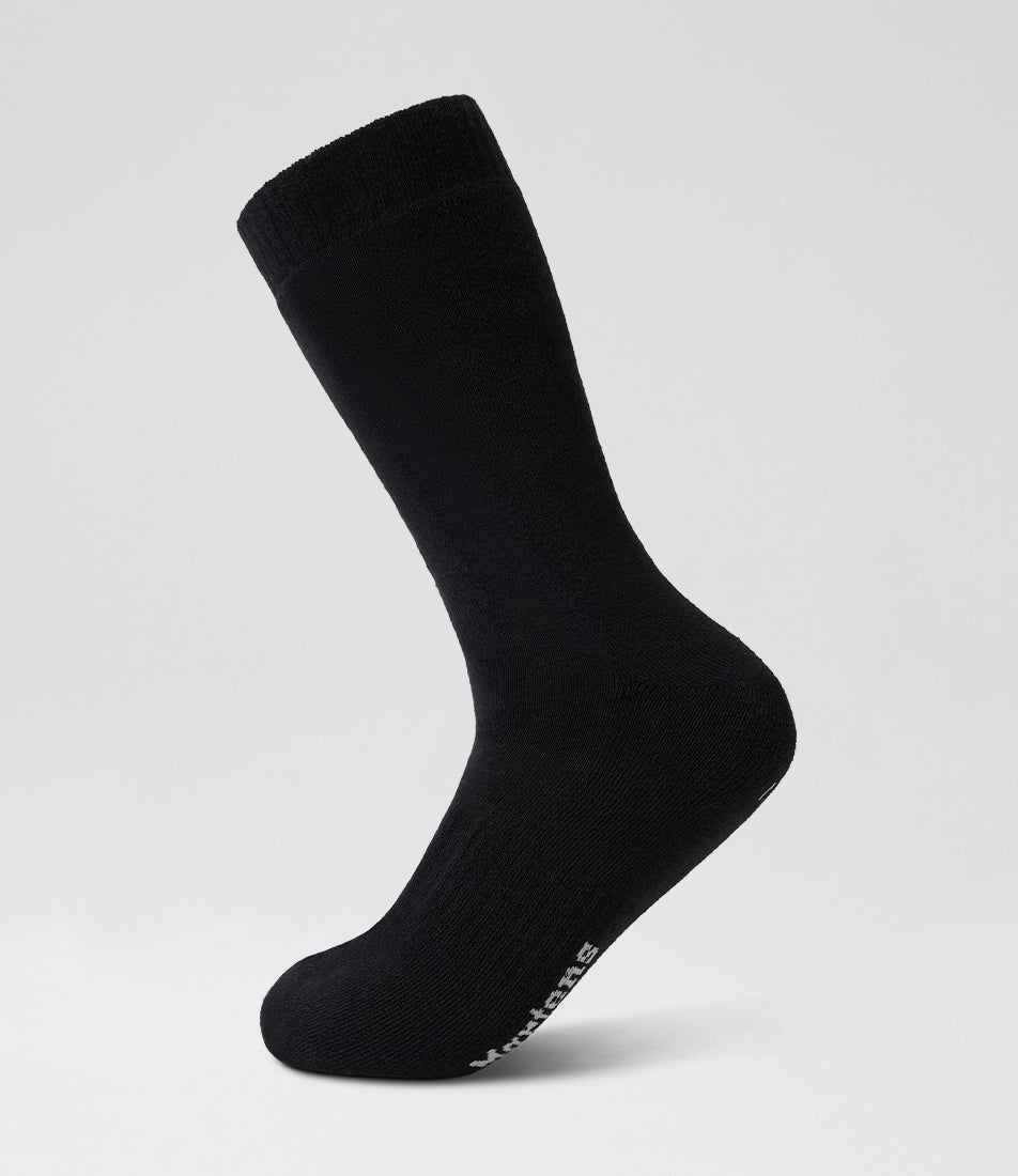Double Doc Black Organic Cotton Socks