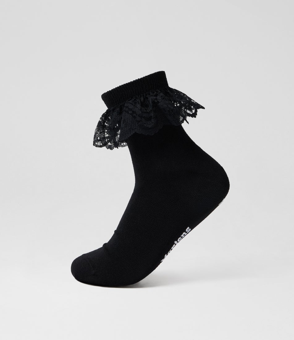 Frill Black Organic Cotton Socks