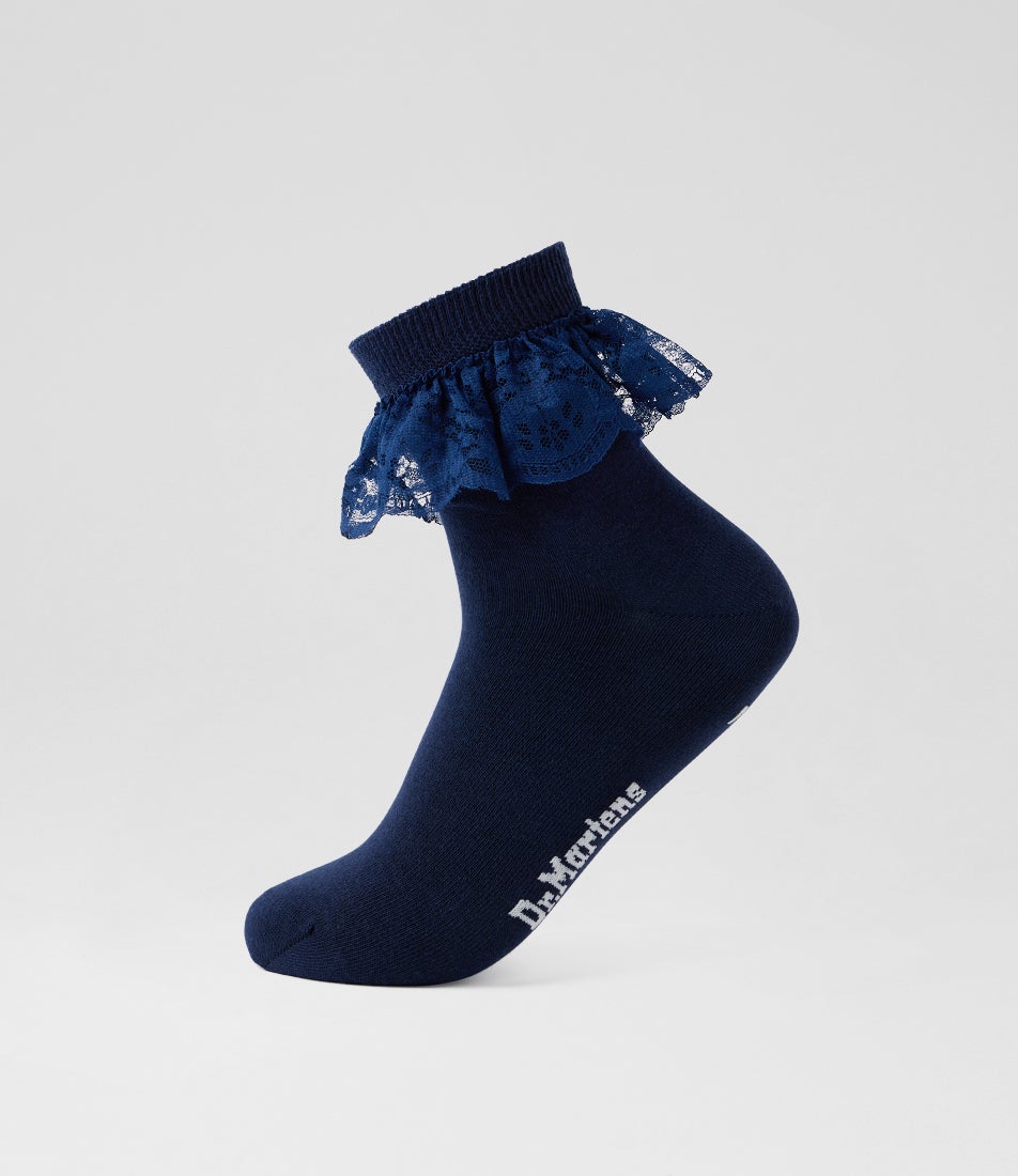 Frill Blue Fabric Sock