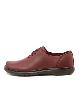 LORRIE LACE SHOE DEEP RED POLISH OIL LEATHER