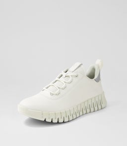 GRUUV W EK WHITE LIGHT GREY LEATHER TEXTILE