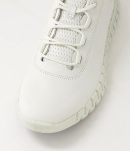 GRUUV W EK WHITE LIGHT GREY LEATHER TEXTILE
