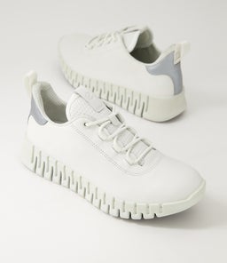 GRUUV W EK WHITE LIGHT GREY LEATHER TEXTILE
